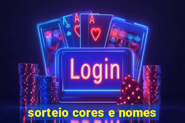 sorteio cores e nomes