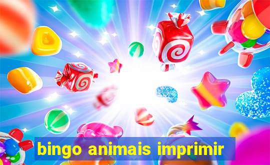 bingo animais imprimir