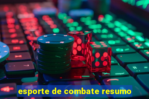 esporte de combate resumo