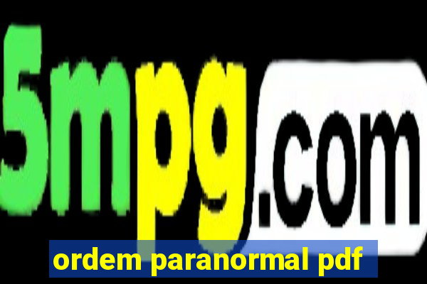 ordem paranormal pdf