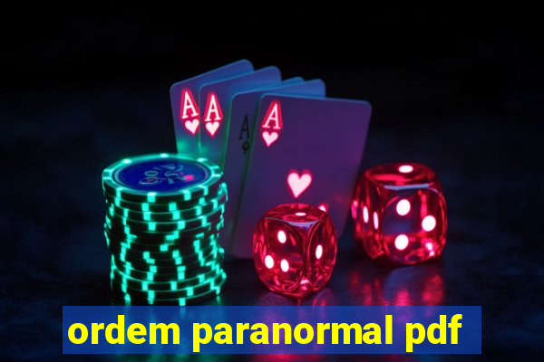 ordem paranormal pdf