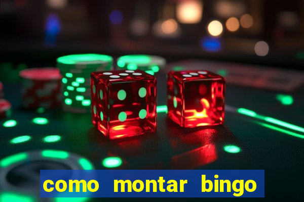 como montar bingo brinquedos toia