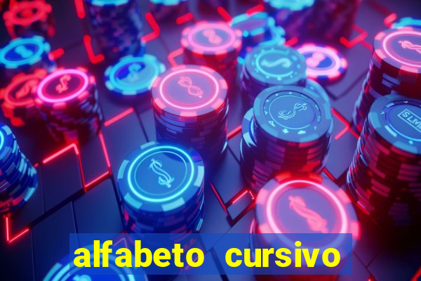 alfabeto cursivo para treinar caligrafia