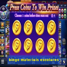 bingo materiais escolares