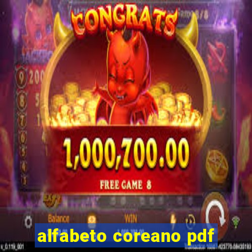 alfabeto coreano pdf