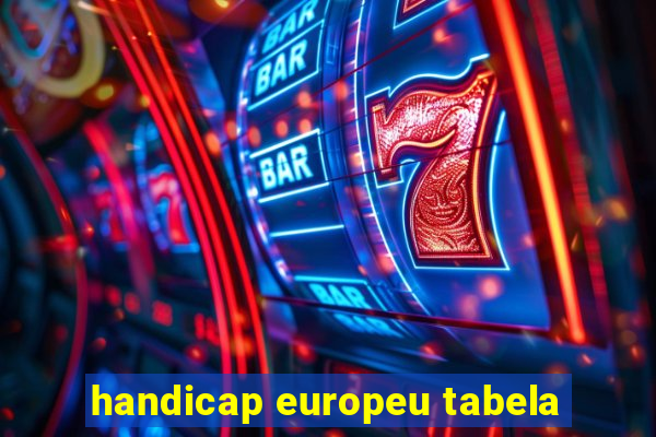 handicap europeu tabela