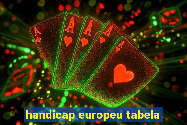 handicap europeu tabela