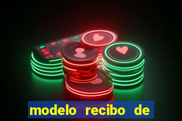 modelo recibo de pagamento autonomo