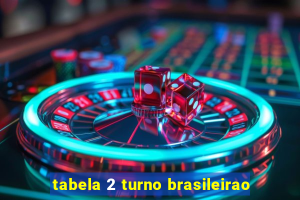 tabela 2 turno brasileirao