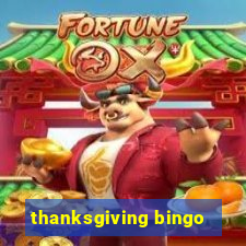 thanksgiving bingo