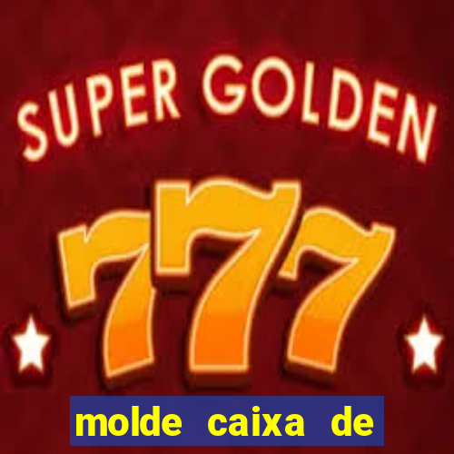 molde caixa de baralho png