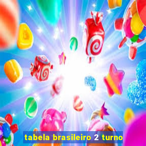 tabela brasileiro 2 turno