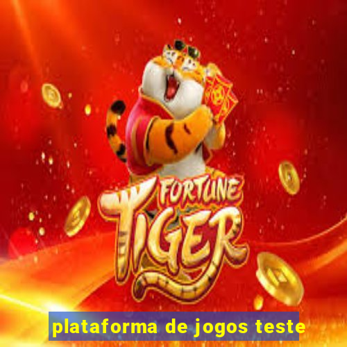 plataforma de jogos teste