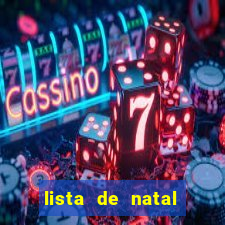 lista de natal para imprimir