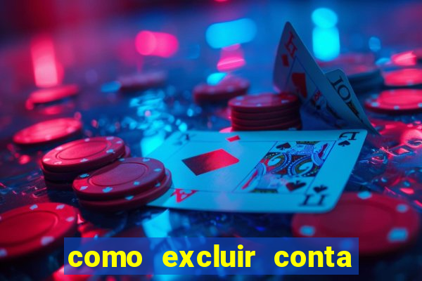 como excluir conta de jogos de aposta