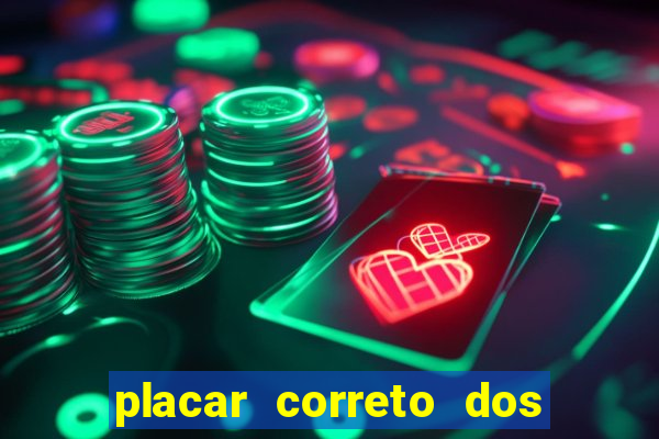 placar correto dos jogos de hoje