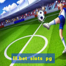 lll.bet slots pg online games