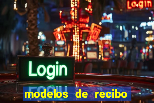 modelos de recibo de pagamento word