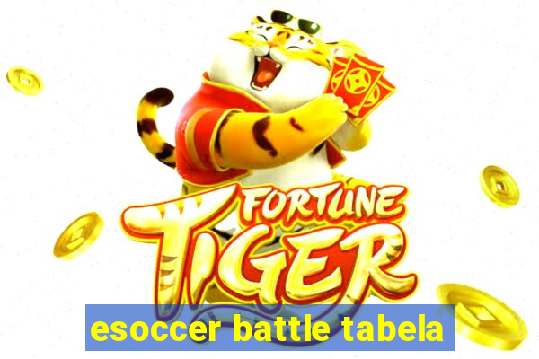 esoccer battle tabela