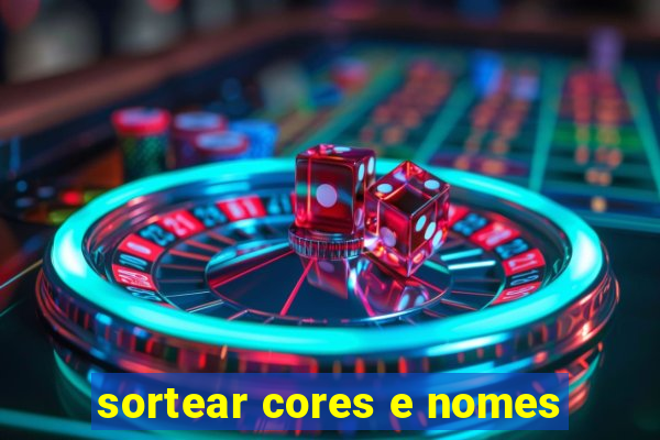 sortear cores e nomes