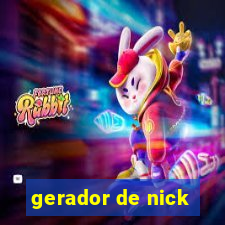 gerador de nick