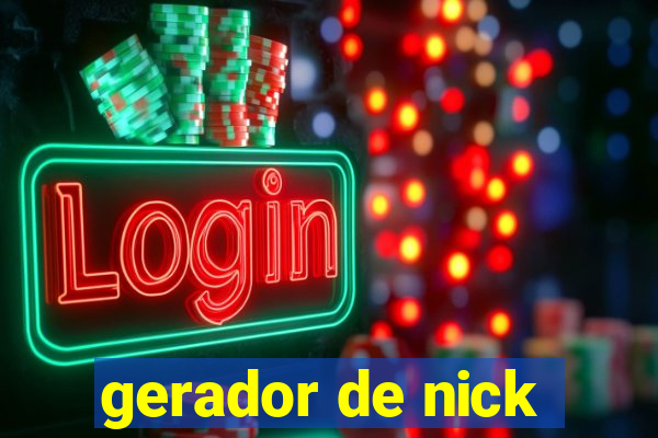 gerador de nick