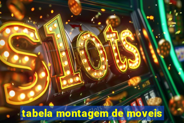 tabela montagem de moveis