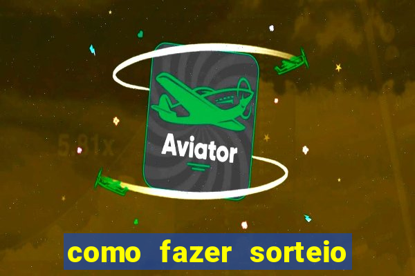 como fazer sorteio de cores online