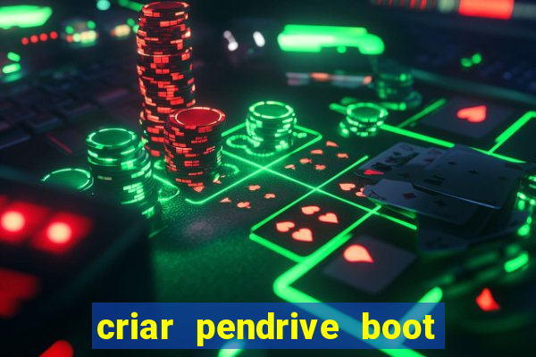 criar pendrive boot windows 10