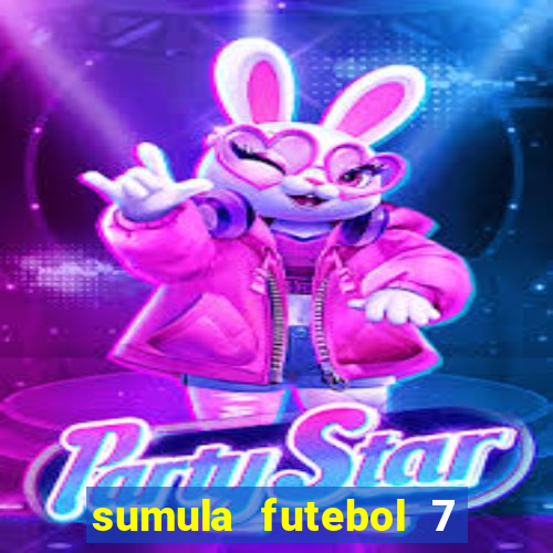 sumula futebol 7 society excel