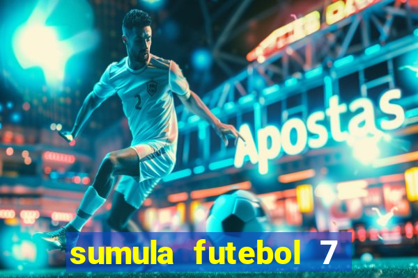 sumula futebol 7 society excel