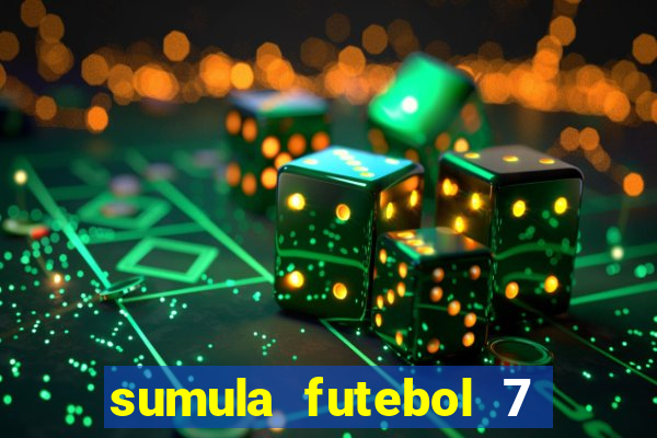 sumula futebol 7 society excel