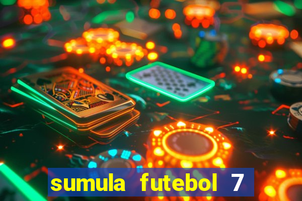 sumula futebol 7 society excel