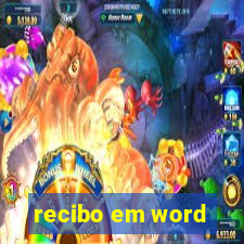 recibo em word