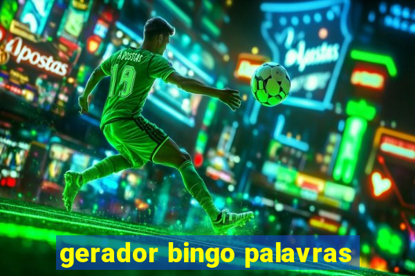 gerador bingo palavras