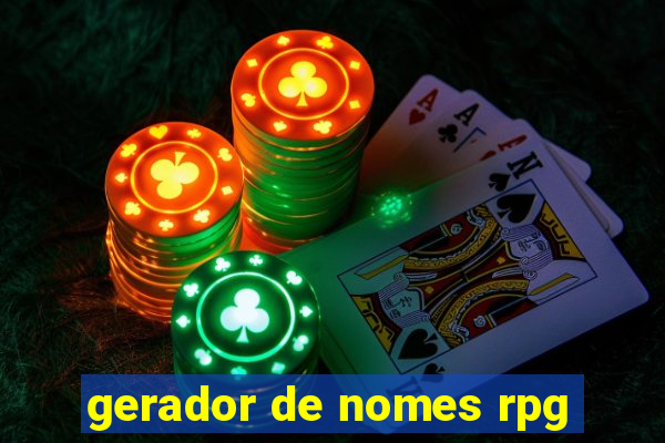 gerador de nomes rpg