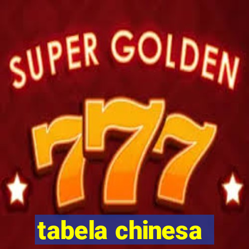 tabela chinesa