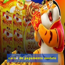 carnê de pagamento modelo