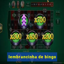 lembrancinha de bingo