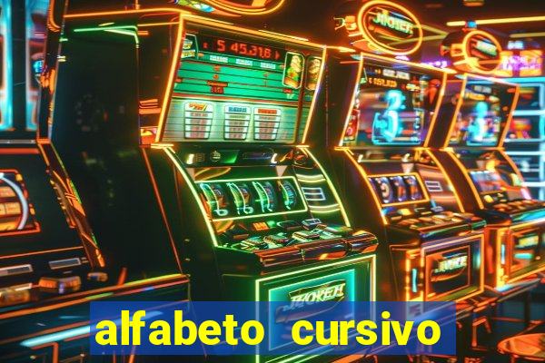 alfabeto cursivo pontilhado para imprimir pdf