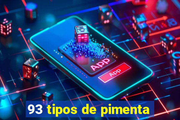 93 tipos de pimenta