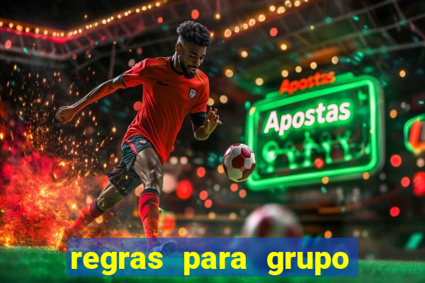 regras para grupo de futebol no whatsapp