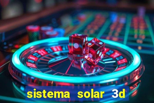 sistema solar 3d em movimento