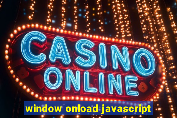 window onload javascript