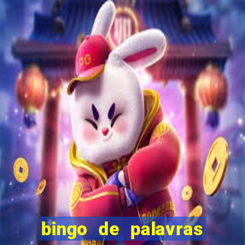 bingo de palavras cha de bebe