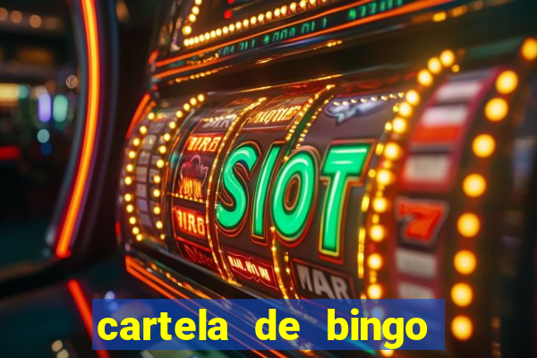 cartela de bingo pra imprimir