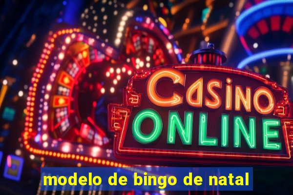 modelo de bingo de natal