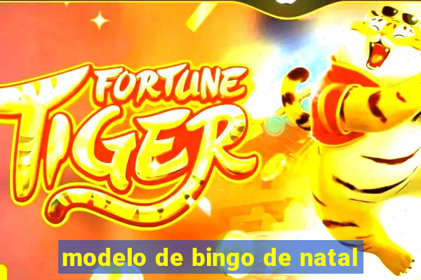 modelo de bingo de natal