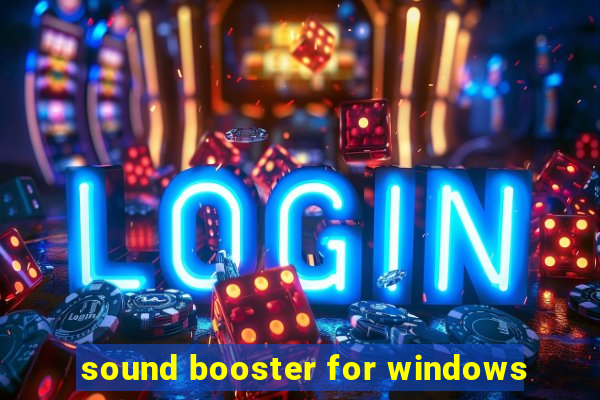 sound booster for windows