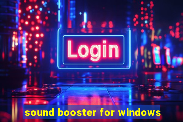 sound booster for windows